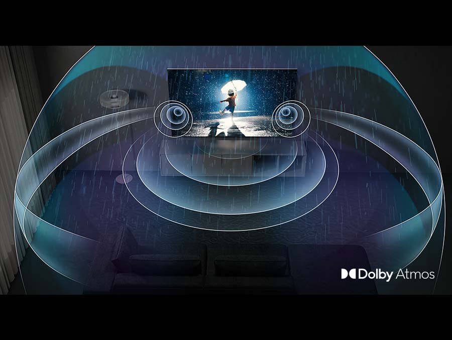 Dźwięk Dolby Atmos w telewizorze Q80C QLED 4K