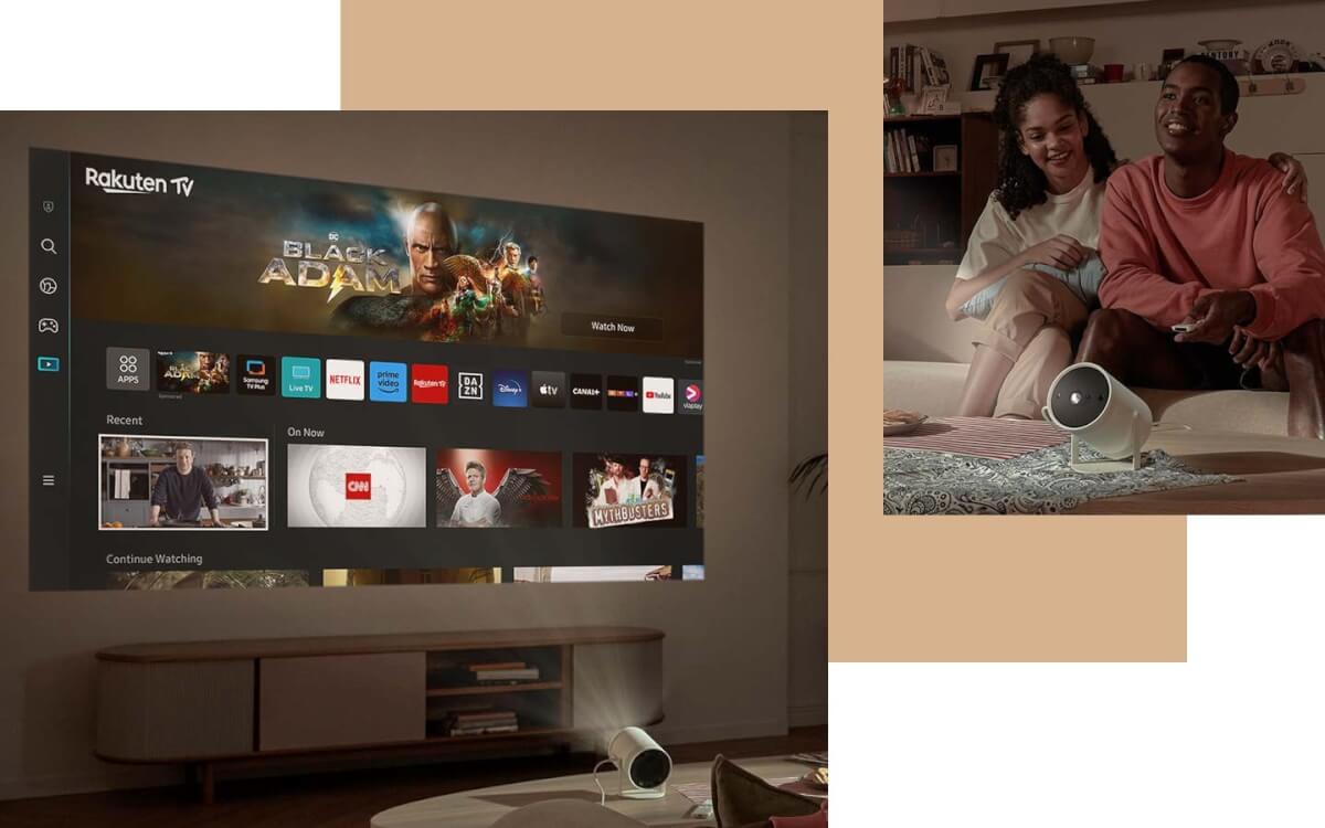 Sprawdź Funkcje Smart TV w mobilnym projektorze The Freestyle 2 Generacji SP-LFF3CLAXXXH