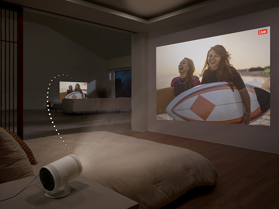 Sprawdź połączenie projektora The Freestyle 2 Generacji SP-LFF3CLAXXXH z Samsung TV