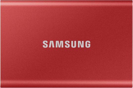 Dysk zewnętrzny SSD SAMSUNG Przenośne SSD T7 USB 3.2 2TB czerwony