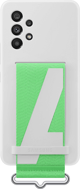 Etui Silicone Cover z paskiem do Galaxy A53 5G biały
